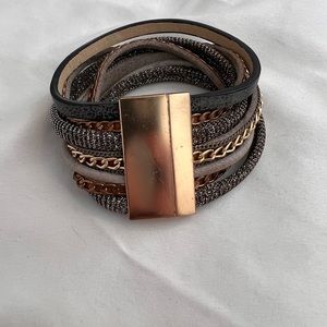 Multicolored, layered Boho Bracelet